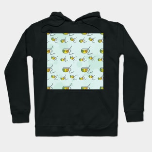 Green Yellow Orange masks pattern Hoodie